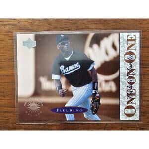 Michael Jordan Retires 1995 Upper Deck One on One #2 Fielding - Barrons - MLB